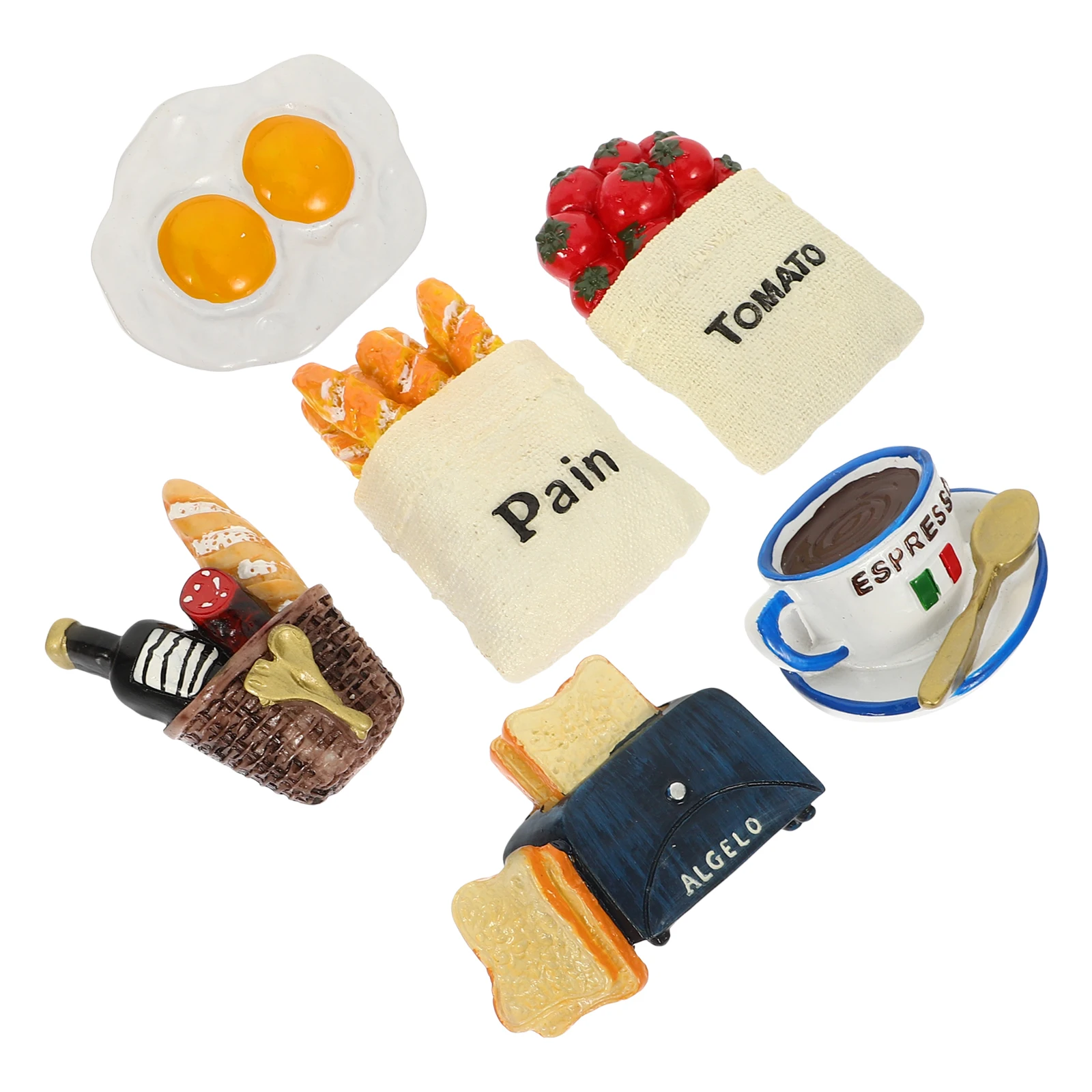 6 Pcs 3D Resin Food Magnets Funny Kitchen Fridge nament Bread Egg Coffee Tomato Spoon Refrigerator Magnet Home Decor Whiteboard
6 Pcs 3D Resin Food Magnets Funny Kitchen Fridge nament Bread Egg Coffee Tomato Spoon Refrigerator Magnet Home Decor Whiteboard