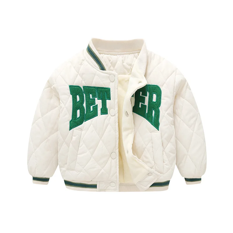 Private winter cotton-padded clothes cotton-padded jacket coat baby baseball uniform medium and small children down jacket
Private winter cotton-padded clothes cotton-padded jacket coat baby baseball uniform medium and small children down jacket