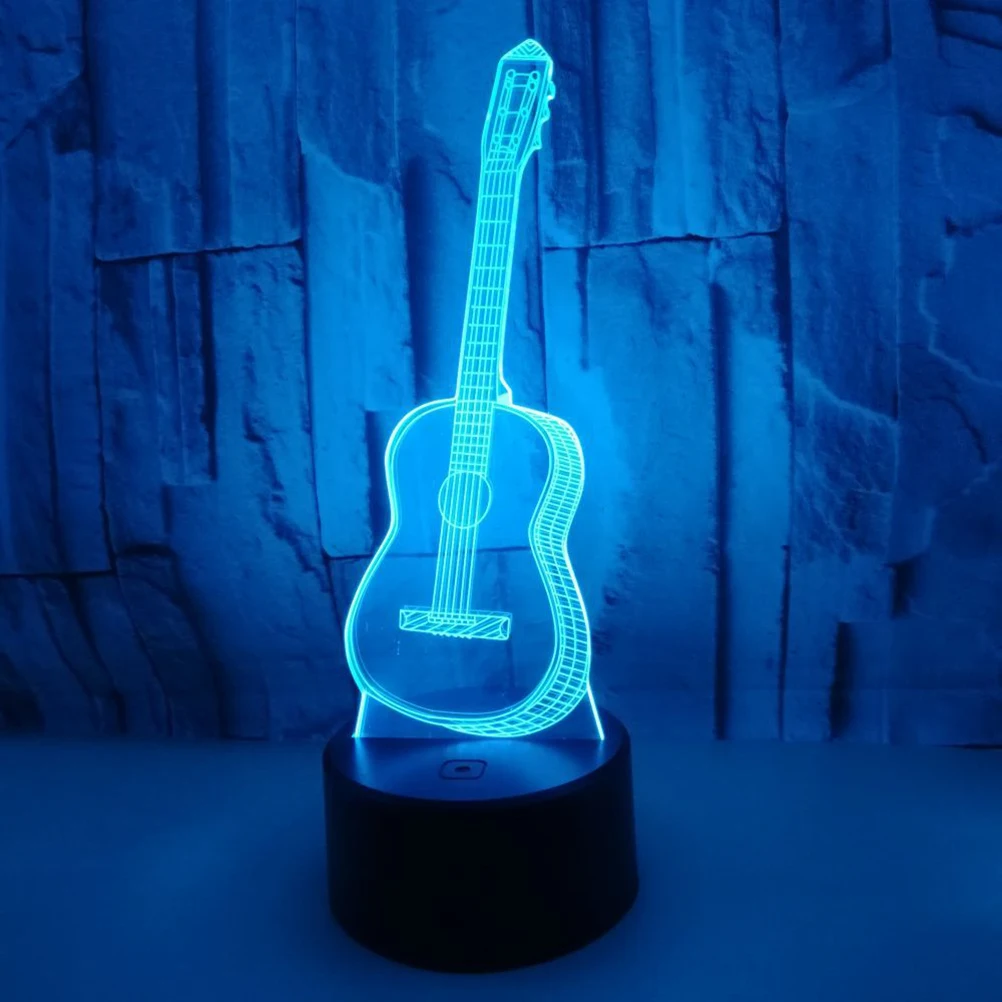 3D LED Multicolored Illusion Visual Night Light USB Powered Touch Table Desk Lamp for Bedroom (Guitar)
3D LED Multicolored Illusion Visual Night Light USB Powered Touch Table Desk Lamp for Bedroom (Guitar)