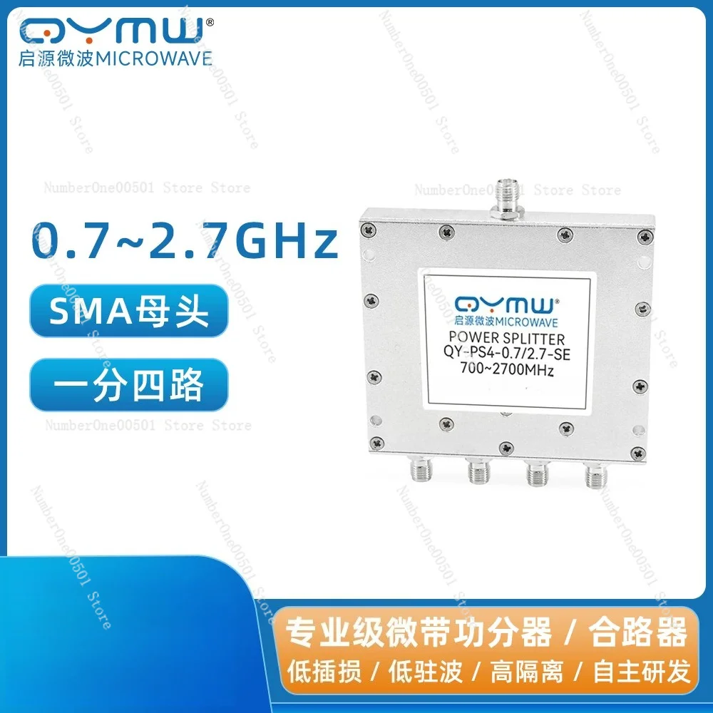 0.7-2 Power Divider One Minute Four SMA Female 2700MHz Signal Combiner
0.7-2 Power Divider One Minute Four SMA Female 2700MHz Signal Combiner
