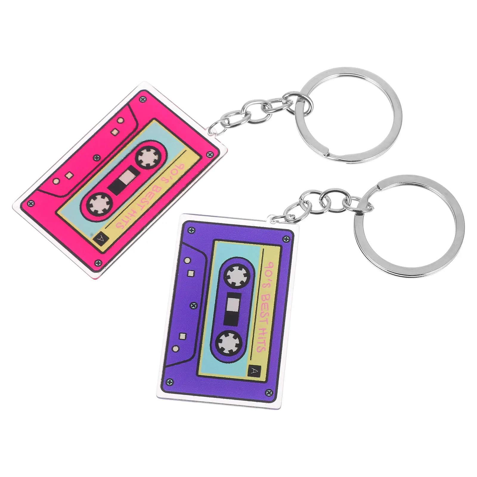 2pcs Keychain Pendant Retro Tape Recorder Accessories for Women Girls Backpack Purse Vintage Cassette charms Lightweight
2pcs Keychain Pendant Retro Tape Recorder Accessories for Women Girls Backpack Purse Vintage Cassette charms Lightweight
