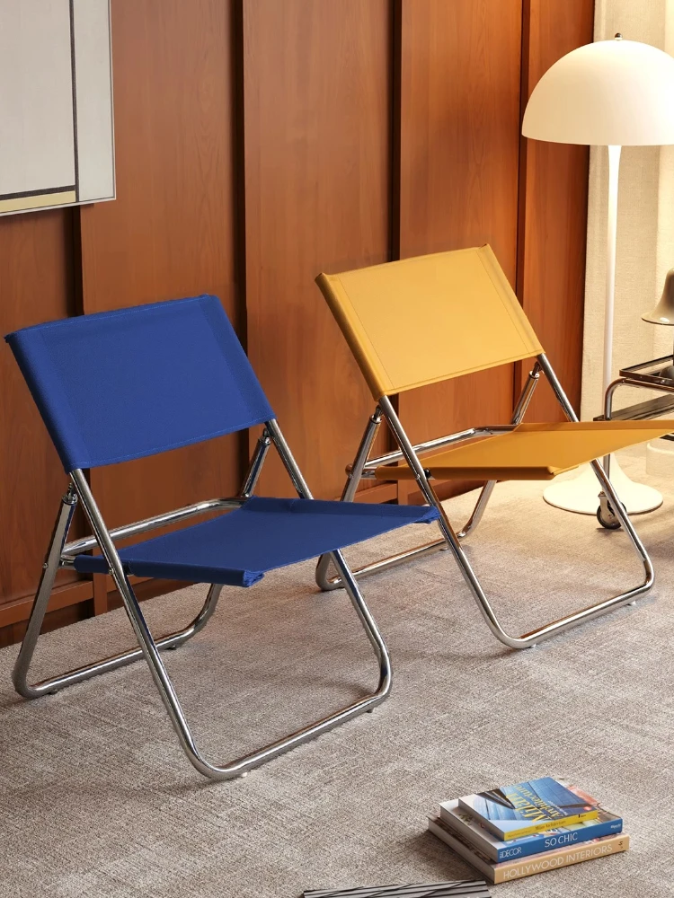 Nordic Designer Leisure Chair Foldable Single Chair Balcony Bedroom Living Room Backrest Chair Outdoor Fishing Camping Stool
Nordic Designer Leisure Chair Foldable Single Chair Balcony Bedroom Living Room Backrest Chair Outdoor Fishing Camping Stool