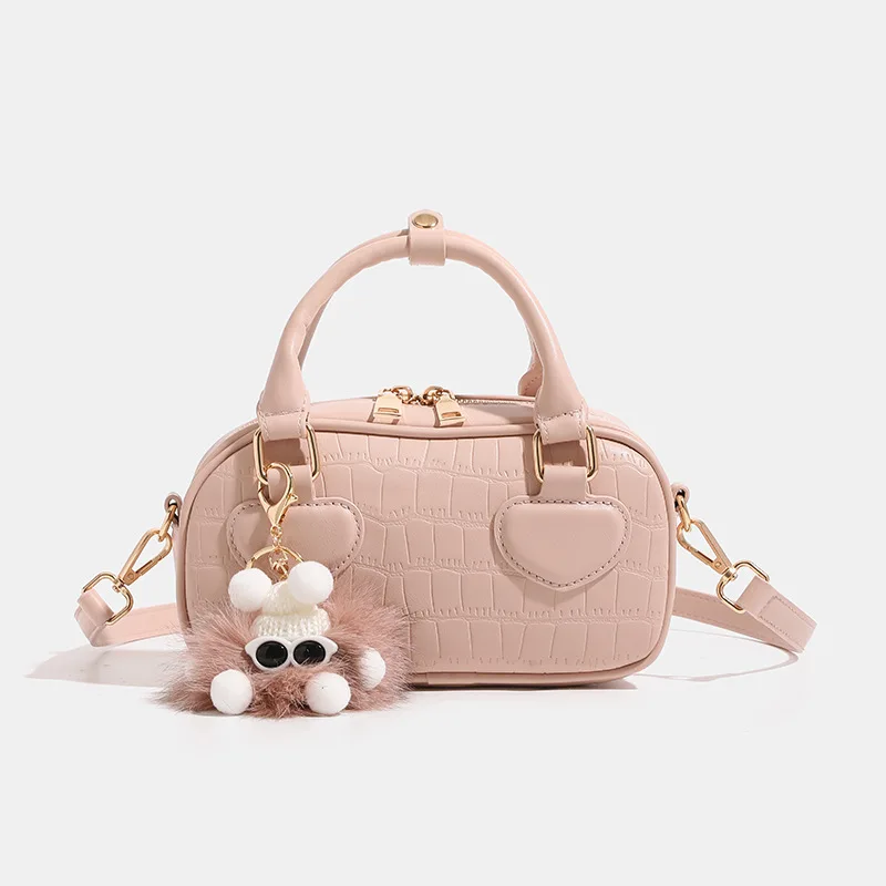 PU Leather Shoulder Bags Fashion Ladies Bowling Bags Lovely Women Boston Handbags
PU Leather Shoulder Bags Fashion Ladies Bowling Bags Lovely Women Boston Handbags
