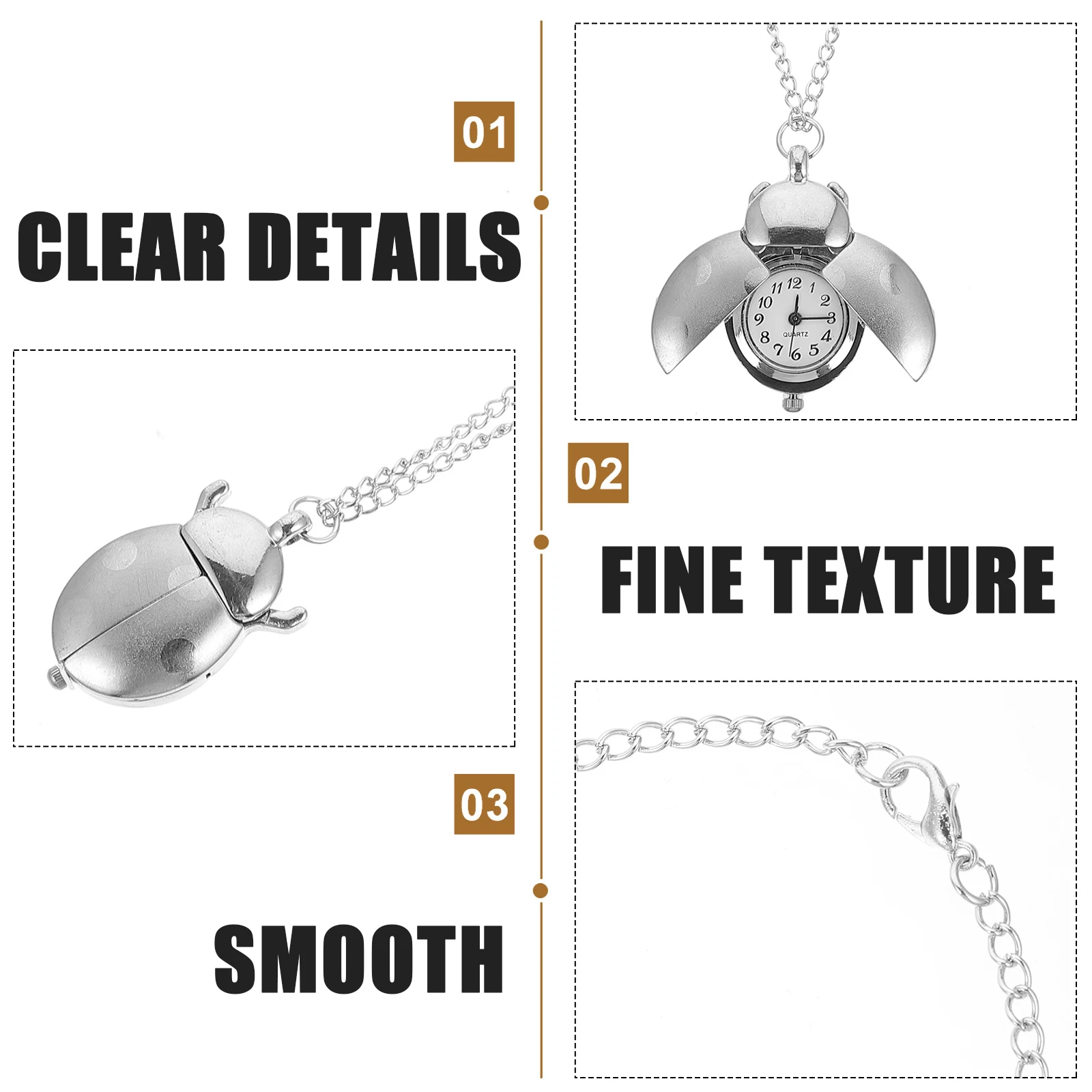 1pc Stylish Beetle Designed Pocket Watch Exquisite Retro Watch Charming Gift for Friends
1pc Stylish Beetle Designed Pocket Watch Exquisite Retro Watch Charming Gift for Friends