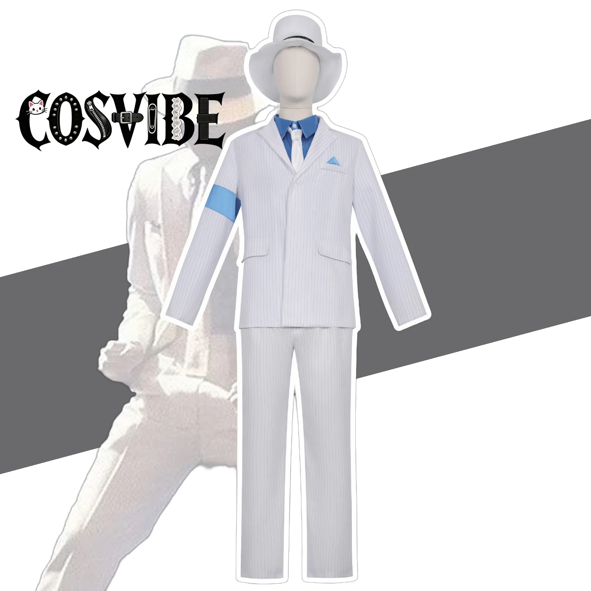 Smooth Criminal Stage Performer Cosplay Costume - Top Pants Shirt Tie Hat Strap Suit Halloween Carnival
Smooth Criminal Stage Performer Cosplay Costume - Top Pants Shirt Tie Hat Strap Suit Halloween Carnival
