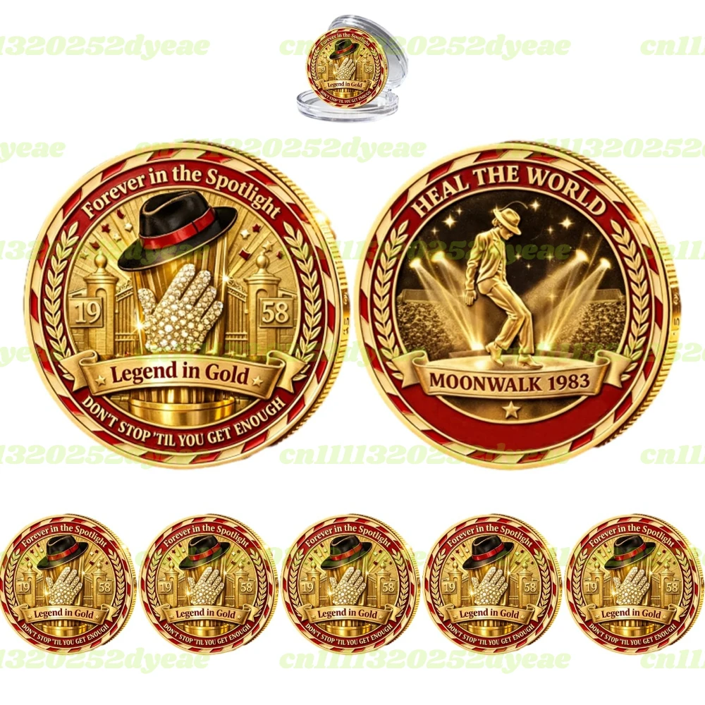 Michael Jackson king Of Pop Commemorative Coin,Gift Display Coin with Protective Case
Michael Jackson king Of Pop Commemorative Coin,Gift Display Coin with Protective Case