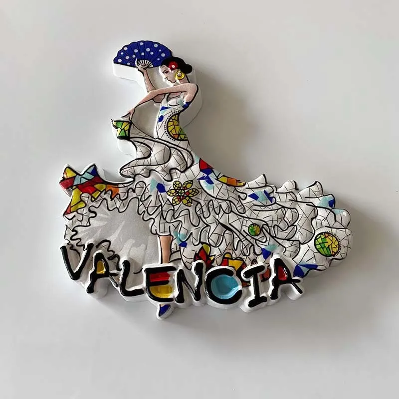 Spanish Valencia Dancer Home Decoration 3D Painted Fridge Magnet World Travel Souvenir
Spanish Valencia Dancer Home Decoration 3D Painted Fridge Magnet World Travel Souvenir