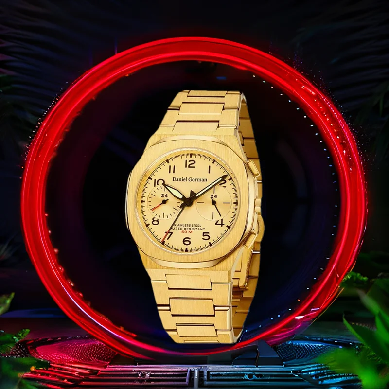 Классические спортивные часы Check Daniel Gorman, 40 мм, Япония, VD32, кварцевый механизм, 50 м, водонепроницаемые, с золотой отделкой, нержавеющая сталь 2026
Классические спортивные часы Check Daniel Gorman, 40 мм, Япония, VD32, кварцевый механизм, 50 м, водонепроницаемые, с золотой отделкой, нержавеющая сталь 2026