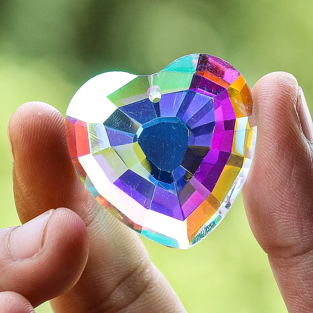 Rainbow AB Color Double-sided 3D Love Heart Faceted Prism Glass Crystal Chandelier Curtain Lamp Charm Dangle Aurora Sun Catcher
Rainbow AB Color Double-sided 3D Love Heart Faceted Prism Glass Crystal Chandelier Curtain Lamp Charm Dangle Aurora Sun Catcher