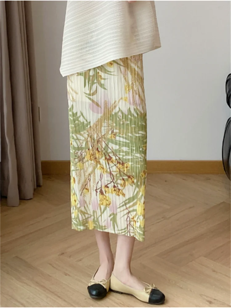 Miyake Pleated Fashion Half Skirt Lazy Style Top 2024 Summer New T-shirt + Printed Skirt Women's
Miyake Pleated Fashion Half Skirt Lazy Style Top 2024 Summer New T-shirt + Printed Skirt Women's