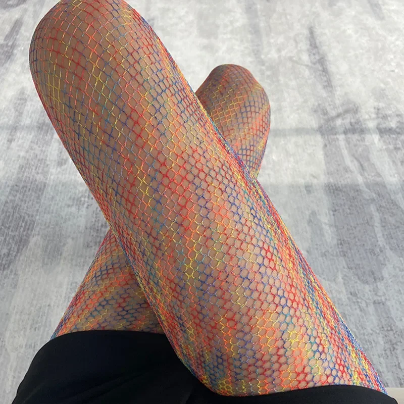 Pantyhose Women's Hollow Lace Rainbow Mesh Stockings Women's Colorful Pantyhose Spring and Autumn Gradient Party Pantyhose
Pantyhose Women's Hollow Lace Rainbow Mesh Stockings Women's Colorful Pantyhose Spring and Autumn Gradient Party Pantyhose