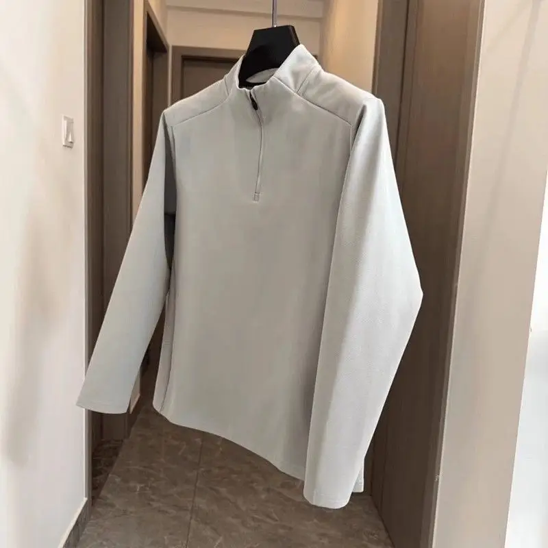 Autumn Winter New Fashion Long Sleeve Half Zipper Stand Collar Solid Sweatshirts Men's Clothing Casual All-match Warm Chic Tops
Autumn Winter New Fashion Long Sleeve Half Zipper Stand Collar Solid Sweatshirts Men's Clothing Casual All-match Warm Chic Tops