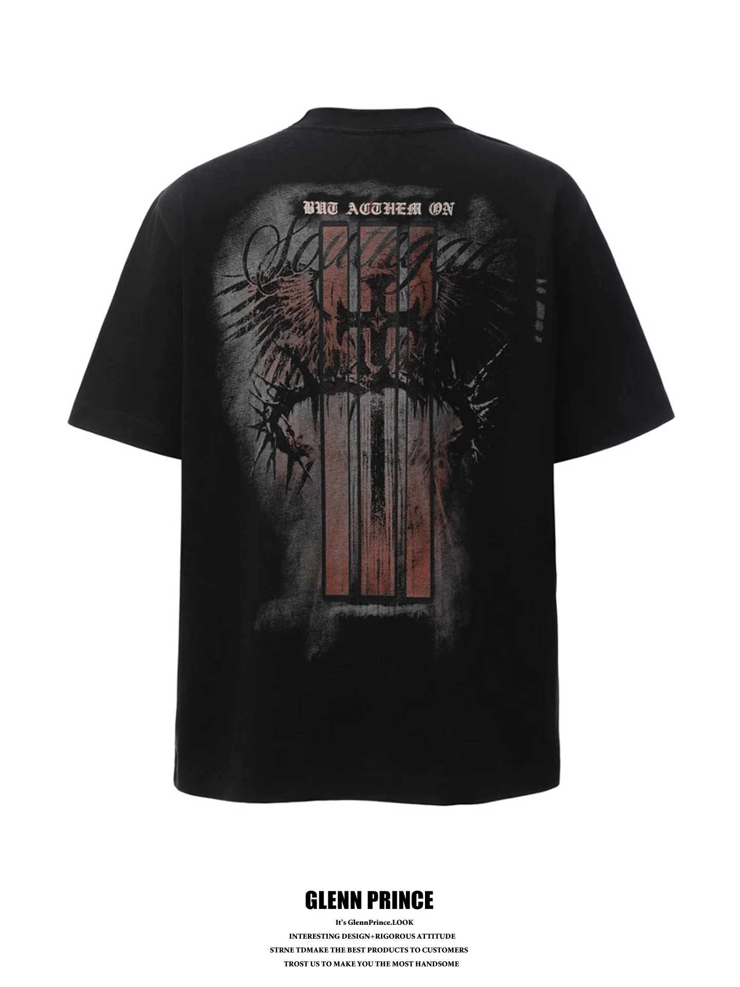 GPstudio Heavyweight Short Sleeve T-shirt Men's Summer Loose Wings Print High Street Style Fashionable Casual Cotton Polyester
GPstudio Heavyweight Short Sleeve T-shirt Men's Summer Loose Wings Print High Street Style Fashionable Casual Cotton Polyester