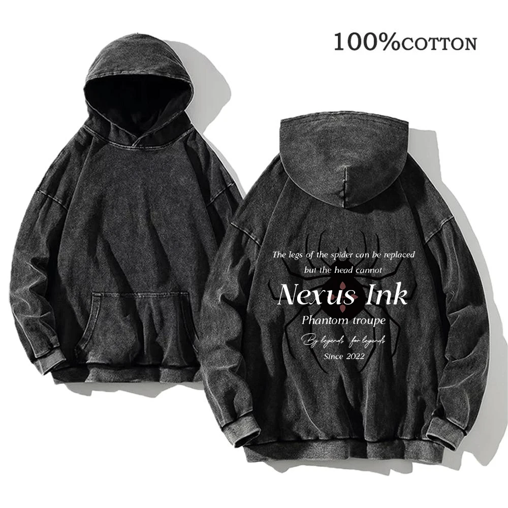 Men's Retro Washed Hoodie With Spider Print Loose Fit Casual Pure Cotton Street Style Autumn And Winter Daily Commute Wear
Men's Retro Washed Hoodie With Spider Print Loose Fit Casual Pure Cotton Street Style Autumn And Winter Daily Commute Wear