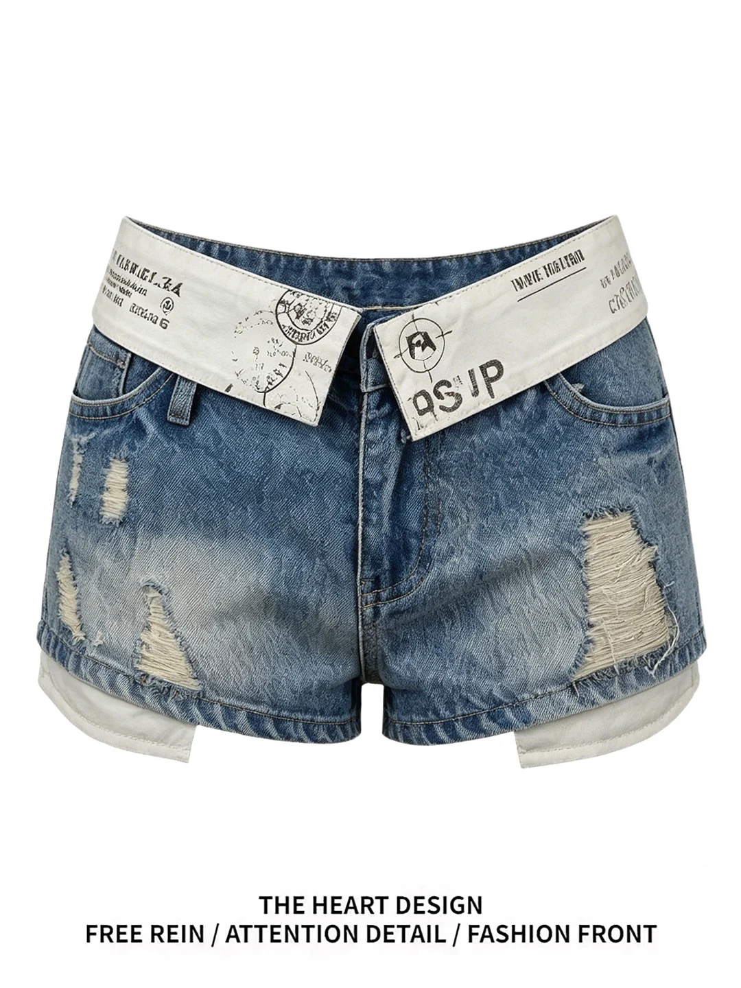 Low Waist Denim Shorts Women's Summer 2026 New Style Hot Pants Cuffed Hem Letter Print Ripped Casual Comfortable Blue Jeans
Low Waist Denim Shorts Women's Summer 2026 New Style Hot Pants Cuffed Hem Letter Print Ripped Casual Comfortable Blue Jeans