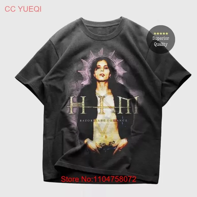 Футболка HIM Band Razorblade Romance Cover Ville Valo Heartagram Love Metal Songs винтажная стираная дизайнерская одежда Повседневная
Футболка HIM Band Razorblade Romance Cover Ville Valo Heartagram Love Metal Songs винтажная стираная дизайнерская одежда Повседневная