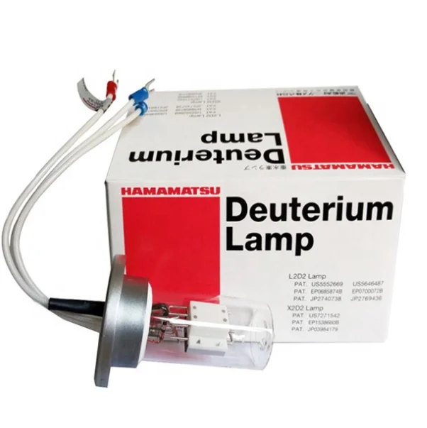 Hamamatsu UV Spectrometer Deuterium Lamp Light Bulb L6301-50
Hamamatsu UV Spectrometer Deuterium Lamp Light Bulb L6301-50