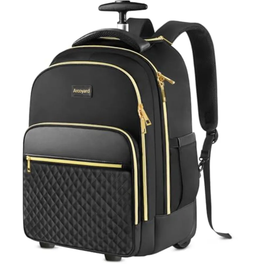 Rolling Backpack for Women, 17 inch Travel Laptop Wheeled Backpack with Anti Theft Zippers for Adults, Large Water Resistant Ca
Rolling Backpack for Women, 17 inch Travel Laptop Wheeled Backpack with Anti Theft Zippers for Adults, Large Water Resistant Ca