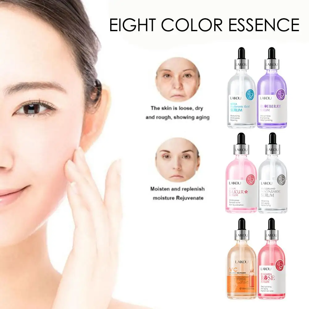 100mL Sakura Serum Vitamin C Amino Acid Essence Eight Moisturizing Nourishing Care Color Repair Facial Hydrating Essence D7A9
100mL Sakura Serum Vitamin C Amino Acid Essence Eight Moisturizing Nourishing Care Color Repair Facial Hydrating Essence D7A9