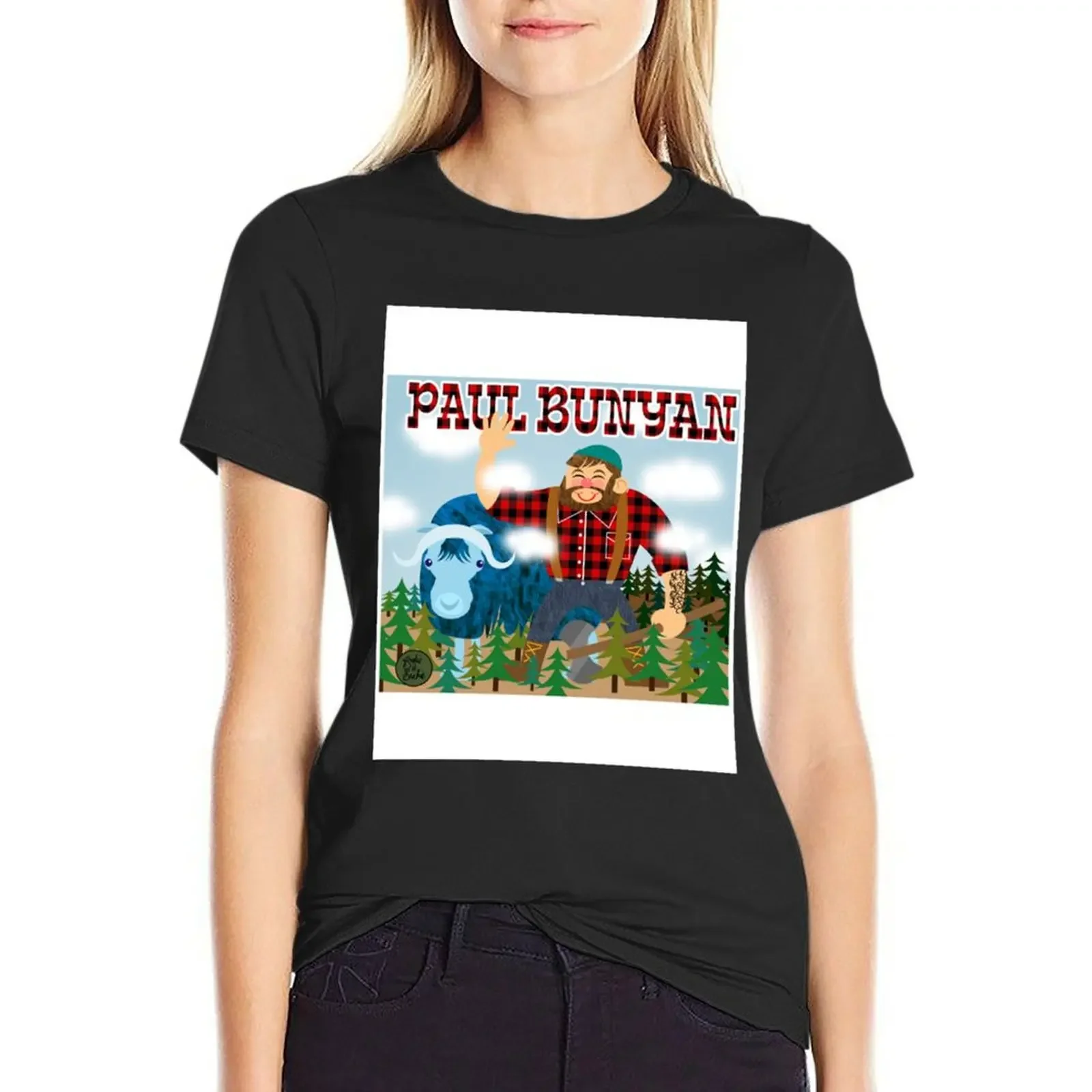 Paul Bunyan T-Shirt lady clothes sports fans anime plain summer blouses woman 2025
Paul Bunyan T-Shirt lady clothes sports fans anime plain summer blouses woman 2025
