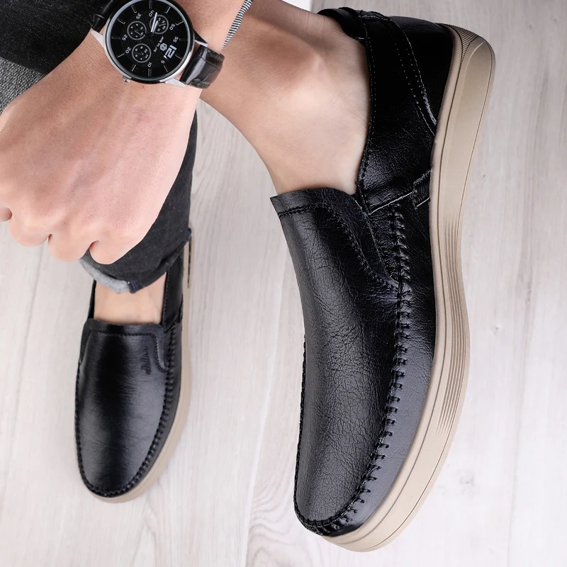 Brand Fashion Sneaker Business Flats Casual Loafers New Handmade Leather Men Shoes Thick Soled Non-slip Shoes Men Driving Shoes
Brand Fashion Sneaker Business Flats Casual Loafers New Handmade Leather Men Shoes Thick Soled Non-slip Shoes Men Driving Shoes