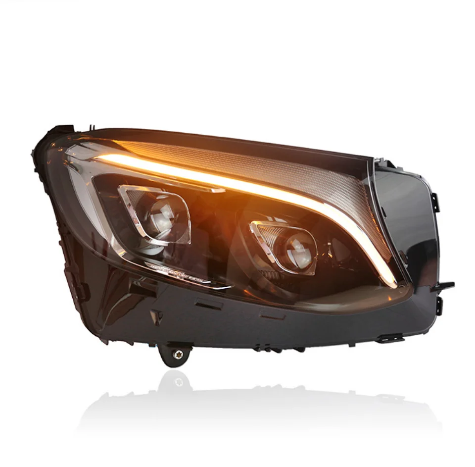 Для Mercedes-Benz GLC X253: Комплект фар в сборе с LED DRL (дневными ходовыми огнями), OEM-фары
Для Mercedes-Benz GLC X253: Комплект фар в сборе с LED DRL (дневными ходовыми огнями), OEM-фары