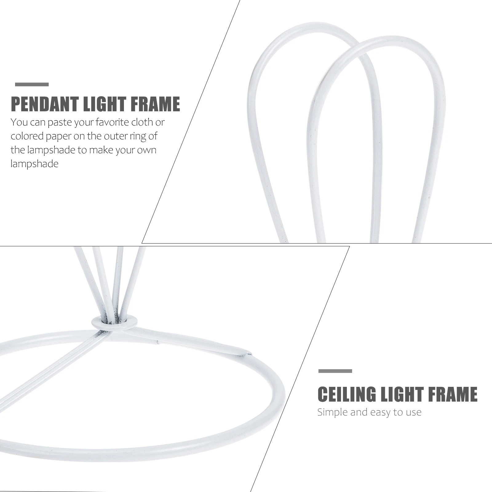 4pcs Lampshade Frames Wire Cone Holders Rings for Table Stand White Color DIY Home Lamp Shades Compatible with Chandeliers
4pcs Lampshade Frames Wire Cone Holders Rings for Table Stand White Color DIY Home Lamp Shades Compatible with Chandeliers