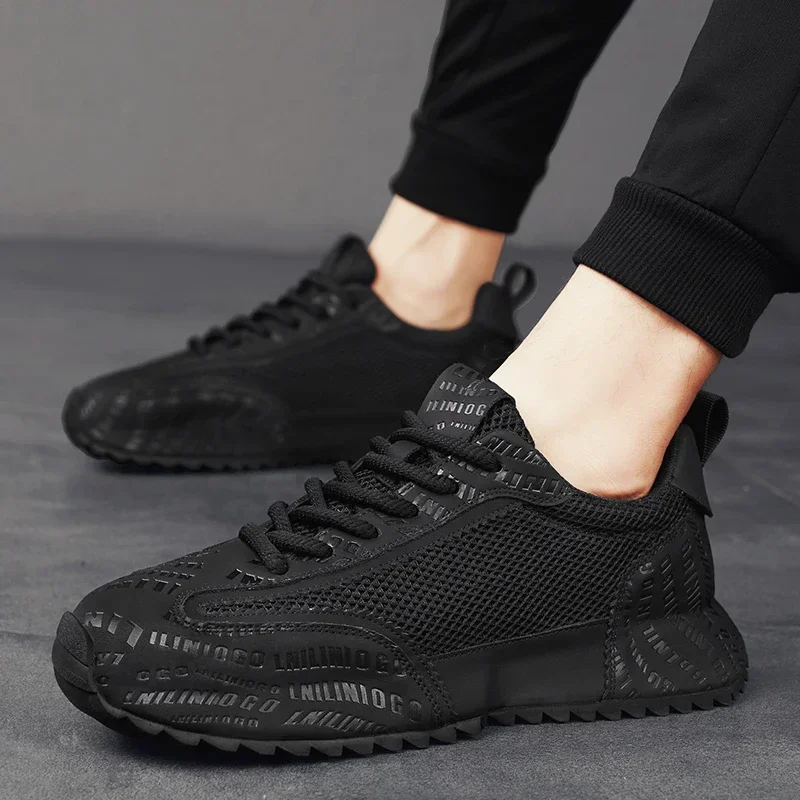 Черная мужская обувь Niche Black Warrior Dad Shoes Мужская дышащая универсальная спортивная повседневная летняя модная обувь на толстой подошве
Черная мужская обувь Niche Black Warrior Dad Shoes Мужская дышащая универсальная спортивная повседневная летняя модная обувь на толстой подошве