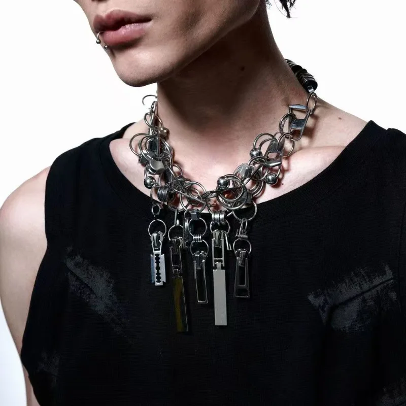 Zipper Head Necklace Cyberpunk Style For Men And Women Jewelry Accessories Party Gifts
Zipper Head Necklace Cyberpunk Style For Men And Women Jewelry Accessories Party Gifts