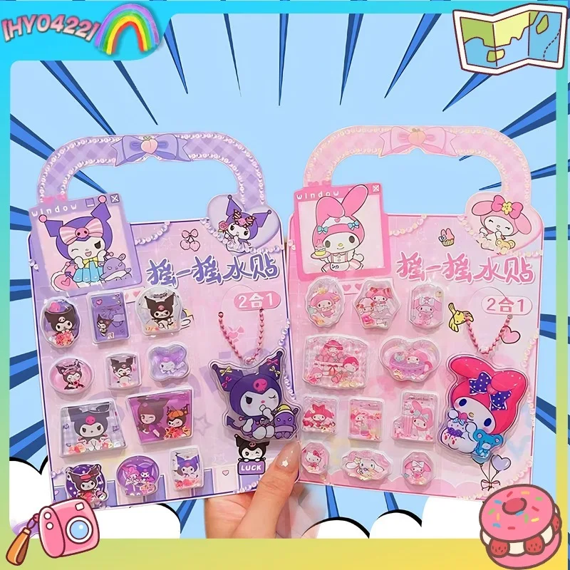 Kuromi Melody Cinnamoroll Pompompurin 3d мультяшные наклейки с водой 2 в 1, детские награды, наклейки для детей
Kuromi Melody Cinnamoroll Pompompurin 3d мультяшные наклейки с водой 2 в 1, детские награды, наклейки для детей