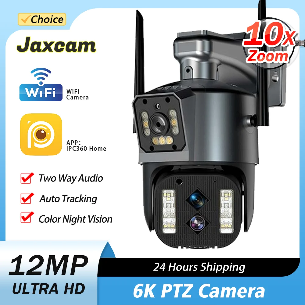 10X zoom Three lens 12MP wireless camera WIFI IP automatic tracking security camera 4MP P2P video surveillance camera
10X zoom Three lens 12MP wireless camera WIFI IP automatic tracking security camera 4MP P2P video surveillance camera