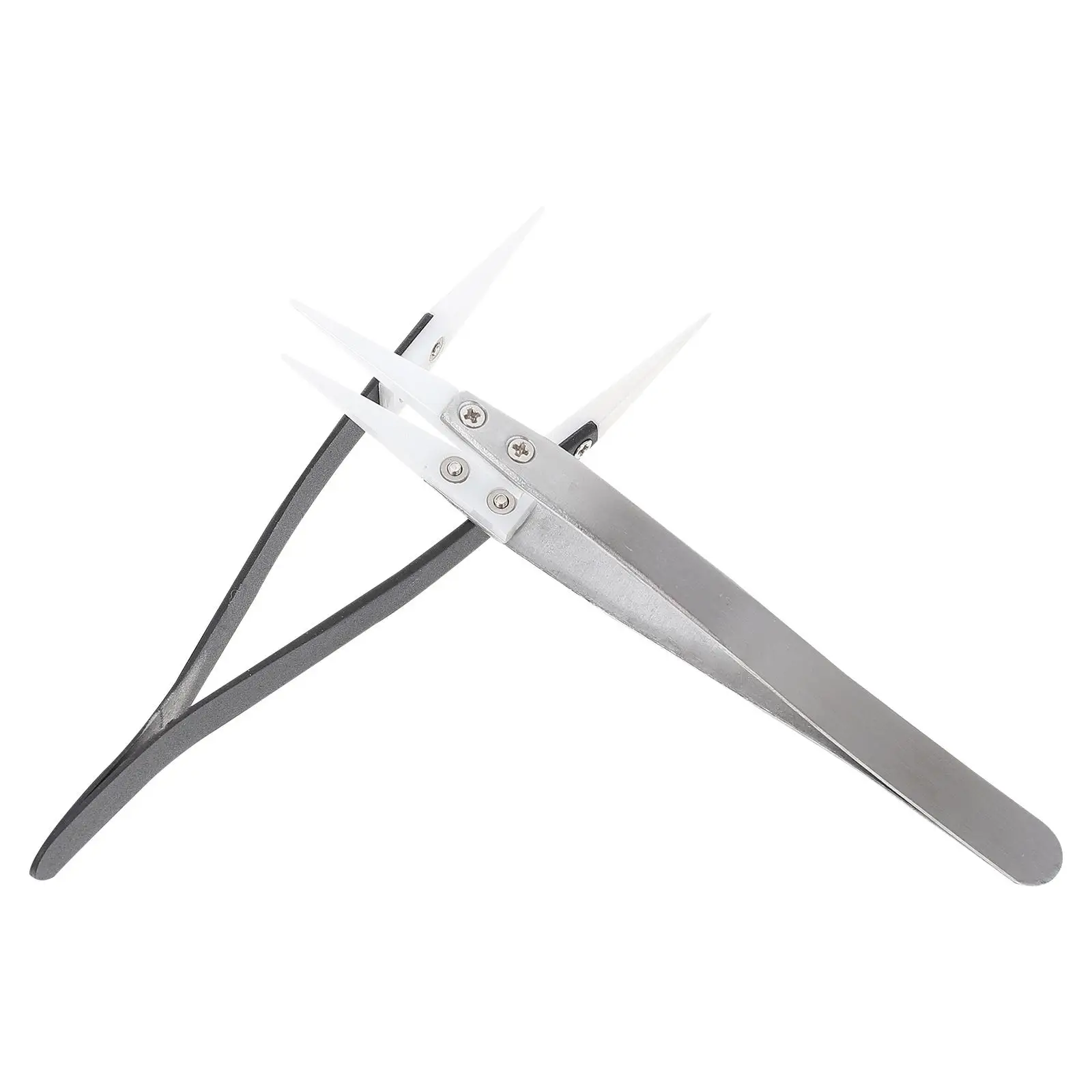 2pcs Ceramic Tweezers Stainless Steel Heat Resistant Precision Straight Tips for Electronics Eyelash Beauty Craft
2pcs Ceramic Tweezers Stainless Steel Heat Resistant Precision Straight Tips for Electronics Eyelash Beauty Craft