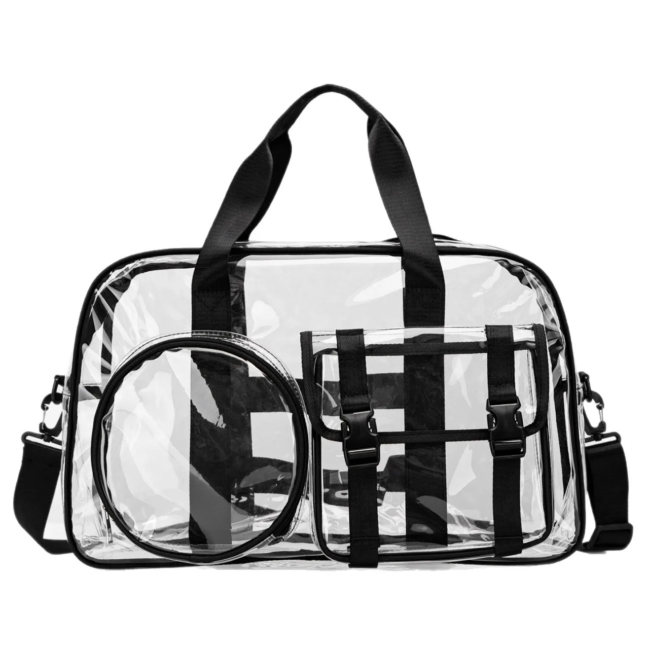 PVC Large Capacity Short Trip Travel Bag Men Women, 2026 New Fashion Lightweight Transparent Carry-on Handbag Luggage Tote
PVC Large Capacity Short Trip Travel Bag Men Women, 2026 New Fashion Lightweight Transparent Carry-on Handbag Luggage Tote