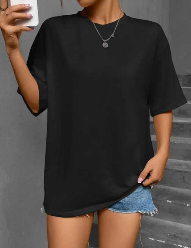 Women's Daily Casual Versatile Blouses 2025 Spring Summer Latest Round Neck Solid Color Loose Short Sleeved T-Shirt Simple Top
Women's Daily Casual Versatile Blouses 2025 Spring Summer Latest Round Neck Solid Color Loose Short Sleeved T-Shirt Simple Top