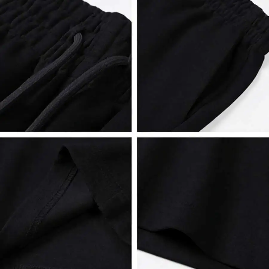 Mens Casual Shorts With Elastic Waist And Drawstring Side Pockets Solid Black Summer Outdoor Fitness
Mens Casual Shorts With Elastic Waist And Drawstring Side Pockets Solid Black Summer Outdoor Fitness
