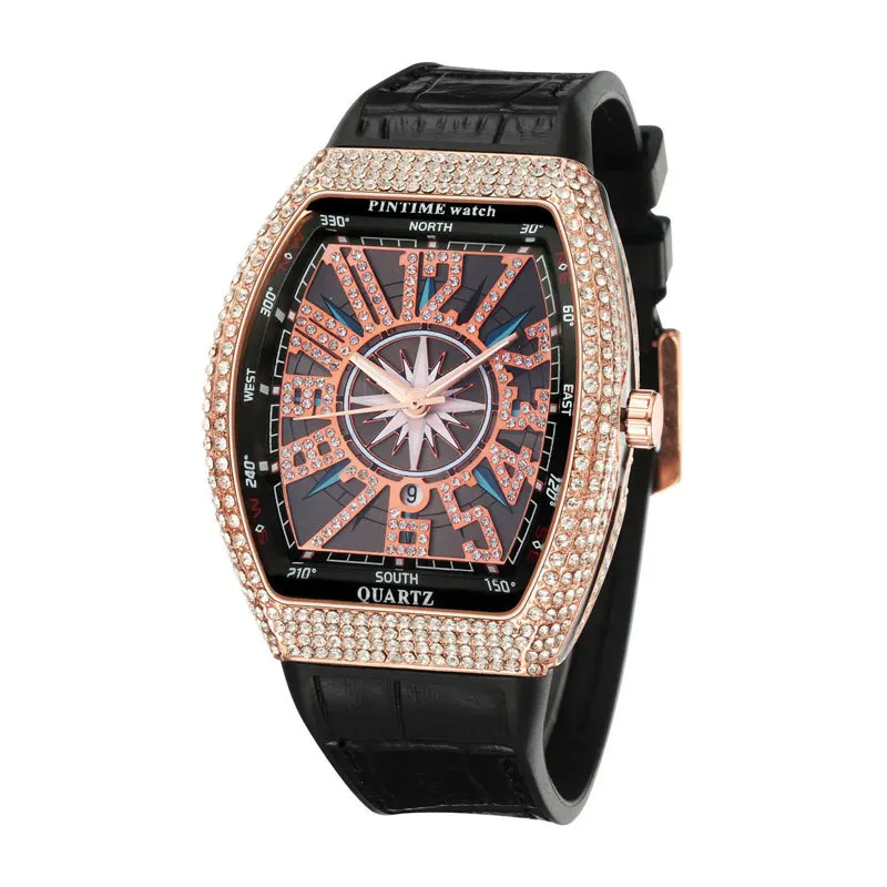 Men's Luxury Watch Wine Barrel Shaped 30m Waterproof Luminous Leather Strap Steel Case Mineral Glass Date Function Wristwatch
Men's Luxury Watch Wine Barrel Shaped 30m Waterproof Luminous Leather Strap Steel Case Mineral Glass Date Function Wristwatch