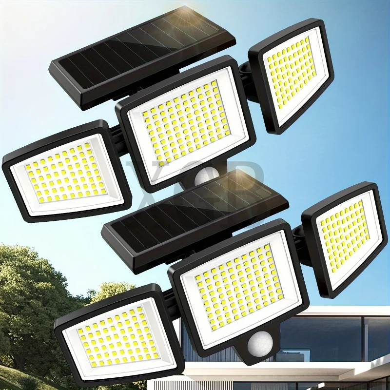 Solar Lights Outdoor, 210 LEDs Solar Powered Motion Sensor Flood Lights with Remote, Led Solar Security Wall Lights for Outside
Solar Lights Outdoor, 210 LEDs Solar Powered Motion Sensor Flood Lights with Remote, Led Solar Security Wall Lights for Outside