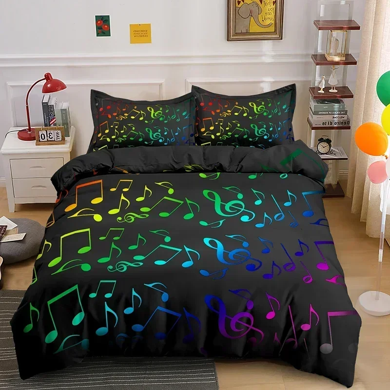 2025 Luxury New 3D Print Musical Note Bedding Set Music Theme Quilt Cover King/Queen With Pillowcase Fashionable Duvet Cover
2025 Luxury New 3D Print Musical Note Bedding Set Music Theme Quilt Cover King/Queen With Pillowcase Fashionable Duvet Cover