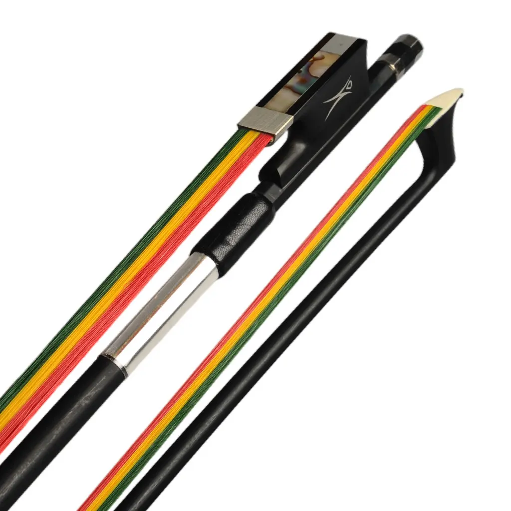 NAOMI Full Size Carbon Fiber Violin Bow 4/4 Ebony Frog Grid Design 3 Colors Mongolian Horsehair Balanced-GYR
NAOMI Full Size Carbon Fiber Violin Bow 4/4 Ebony Frog Grid Design 3 Colors Mongolian Horsehair Balanced-GYR