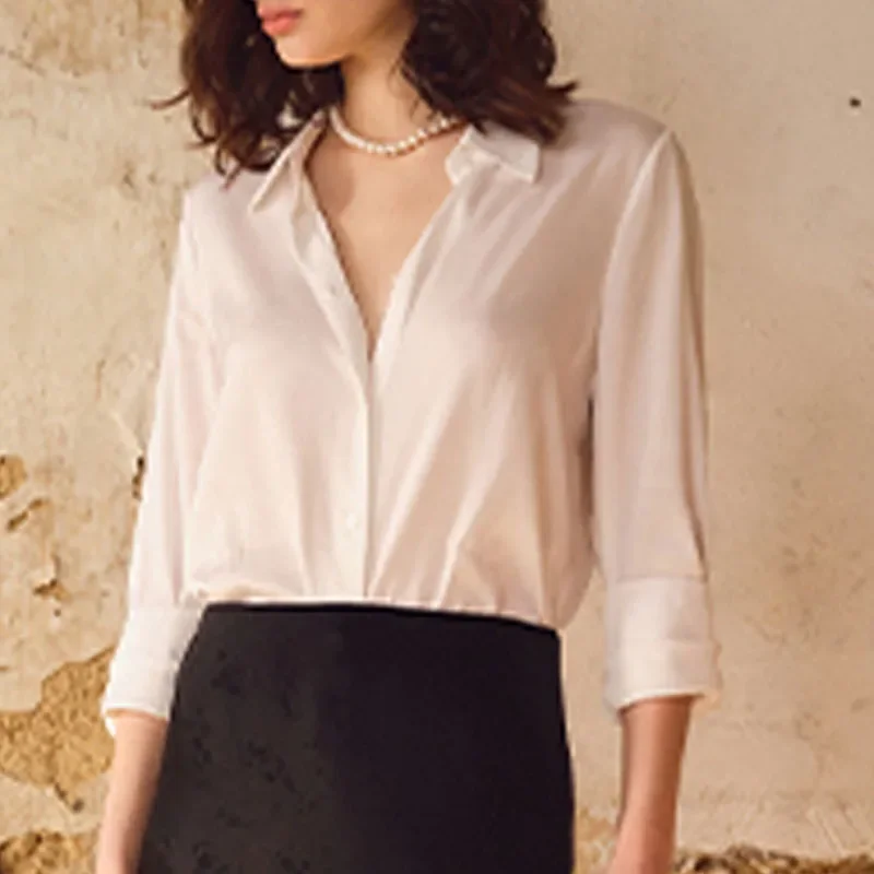 New Long Sleeve Turn Down Collar Women Shirt White Black Shirt Blouse Women Tops Blouses Shirts Blusas Para Mujer Camisas N154
New Long Sleeve Turn Down Collar Women Shirt White Black Shirt Blouse Women Tops Blouses Shirts Blusas Para Mujer Camisas N154