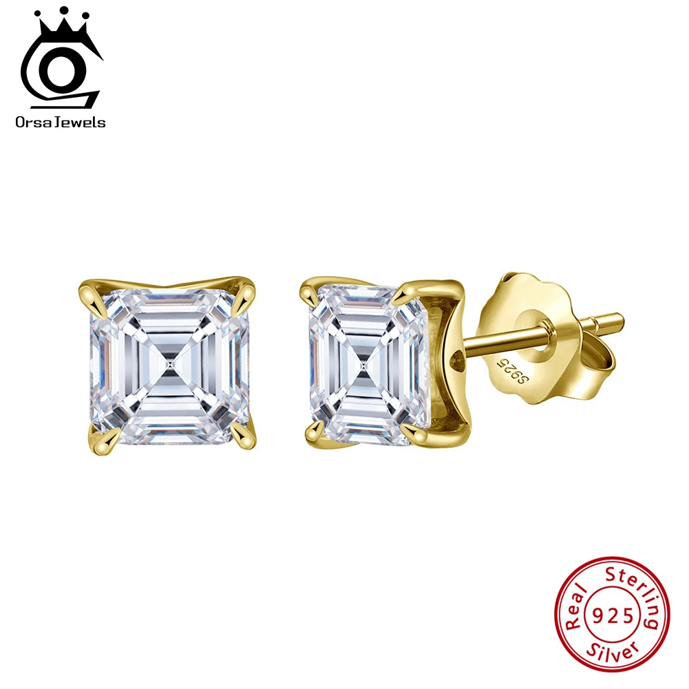 ORSA JEWELS S925 Sterling Silver Exquisite Shiny Square Cubic Zirconia Stud Earrings 8A Premiun CZ Trendy Jewelry Gift LZE19
ORSA JEWELS S925 Sterling Silver Exquisite Shiny Square Cubic Zirconia Stud Earrings 8A Premiun CZ Trendy Jewelry Gift LZE19