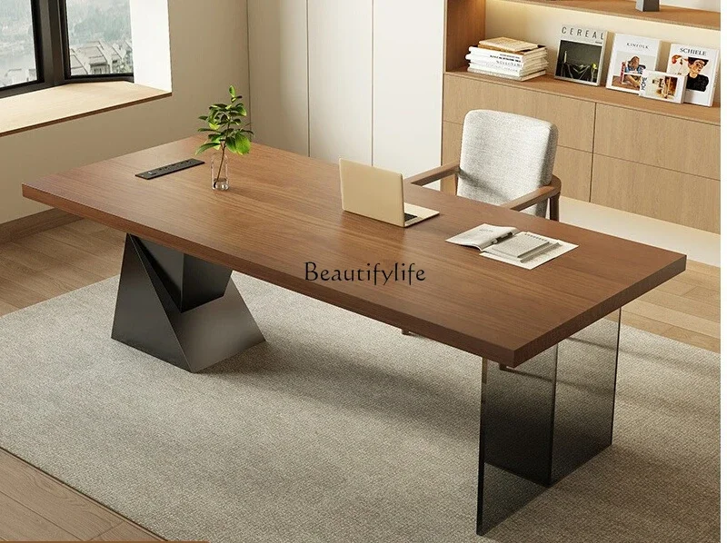 D06Italian minimalist desk living room solid wood light luxury acrylic suspended study table
D06Italian minimalist desk living room solid wood light luxury acrylic suspended study table