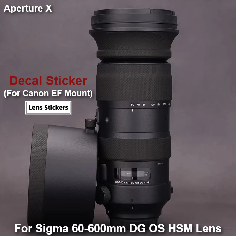 For Sigma 60-600mm DG OS HSM Sports lens Decal Skin Vinyl Wrap Film Mirrorless Lens Body Protective Sticker Coat 60-600 F4.5-6.3
For Sigma 60-600mm DG OS HSM Sports lens Decal Skin Vinyl Wrap Film Mirrorless Lens Body Protective Sticker Coat 60-600 F4.5-6.3