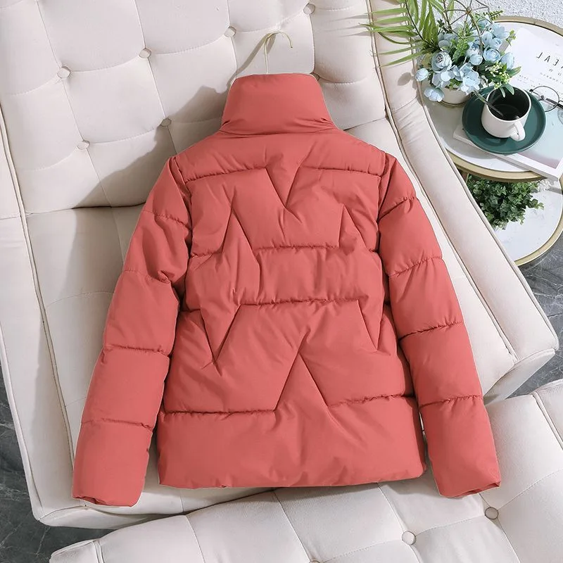 Women's Korean Style Short Stand-Up Collar Cotton-Padded Jacket Warm Thickened Autumn Winter Coat for Small People
Women's Korean Style Short Stand-Up Collar Cotton-Padded Jacket Warm Thickened Autumn Winter Coat for Small People