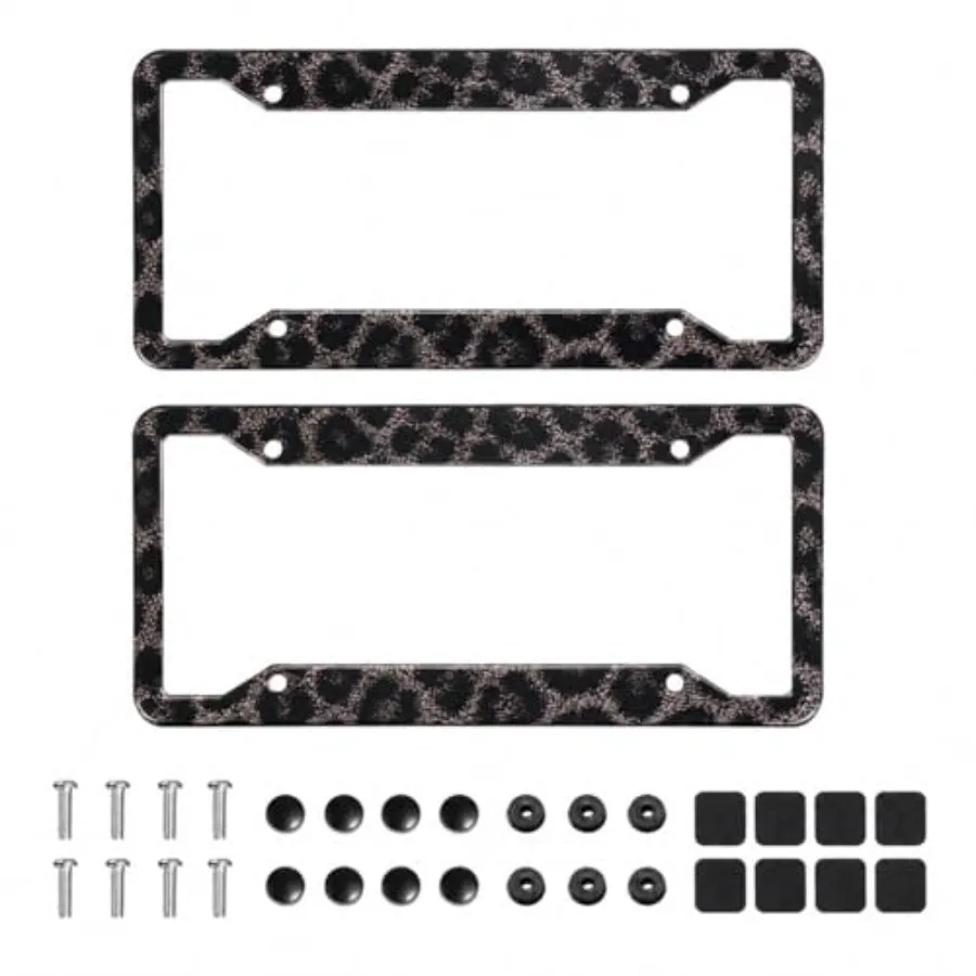Exquisite Print License Plate Frames, 2 Pack Rust-Proof Aluminum License Plate Holder, Car Decorative Tag Frames with Screws Fa
Exquisite Print License Plate Frames, 2 Pack Rust-Proof Aluminum License Plate Holder, Car Decorative Tag Frames with Screws Fa