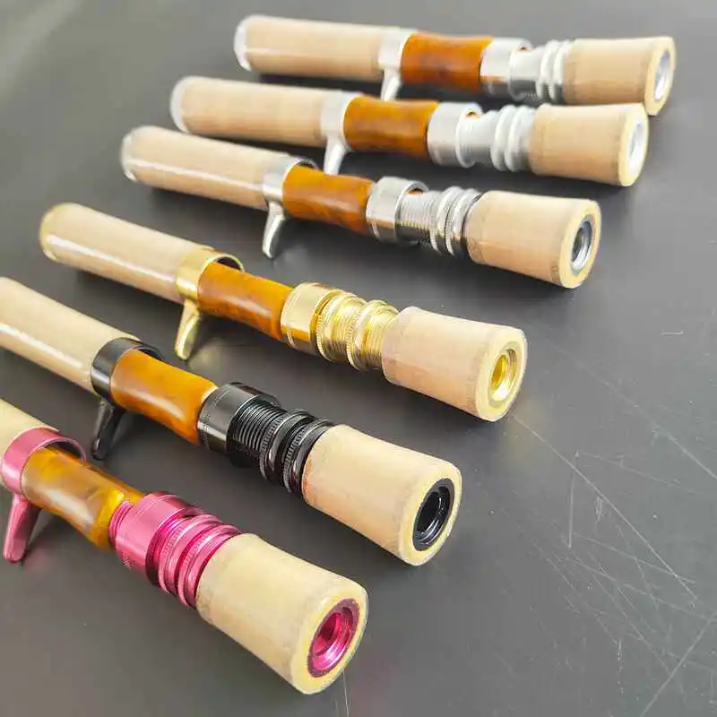 DIY upgraded 2nd generation locking handle hand grip softwood solid wood reel seat stream micro lure fishing rod
DIY upgraded 2nd generation locking handle hand grip softwood solid wood reel seat stream micro lure fishing rod
