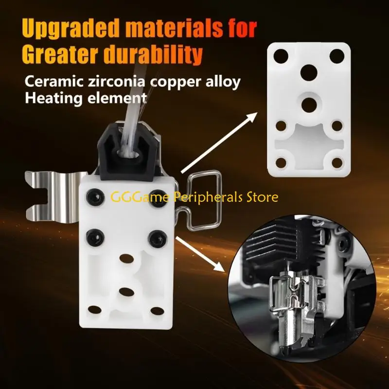 U55B Upgrade Hotend Heating Assembly Copper Nozzle Mounting Heating Assembly Component 3D Printer Accessories