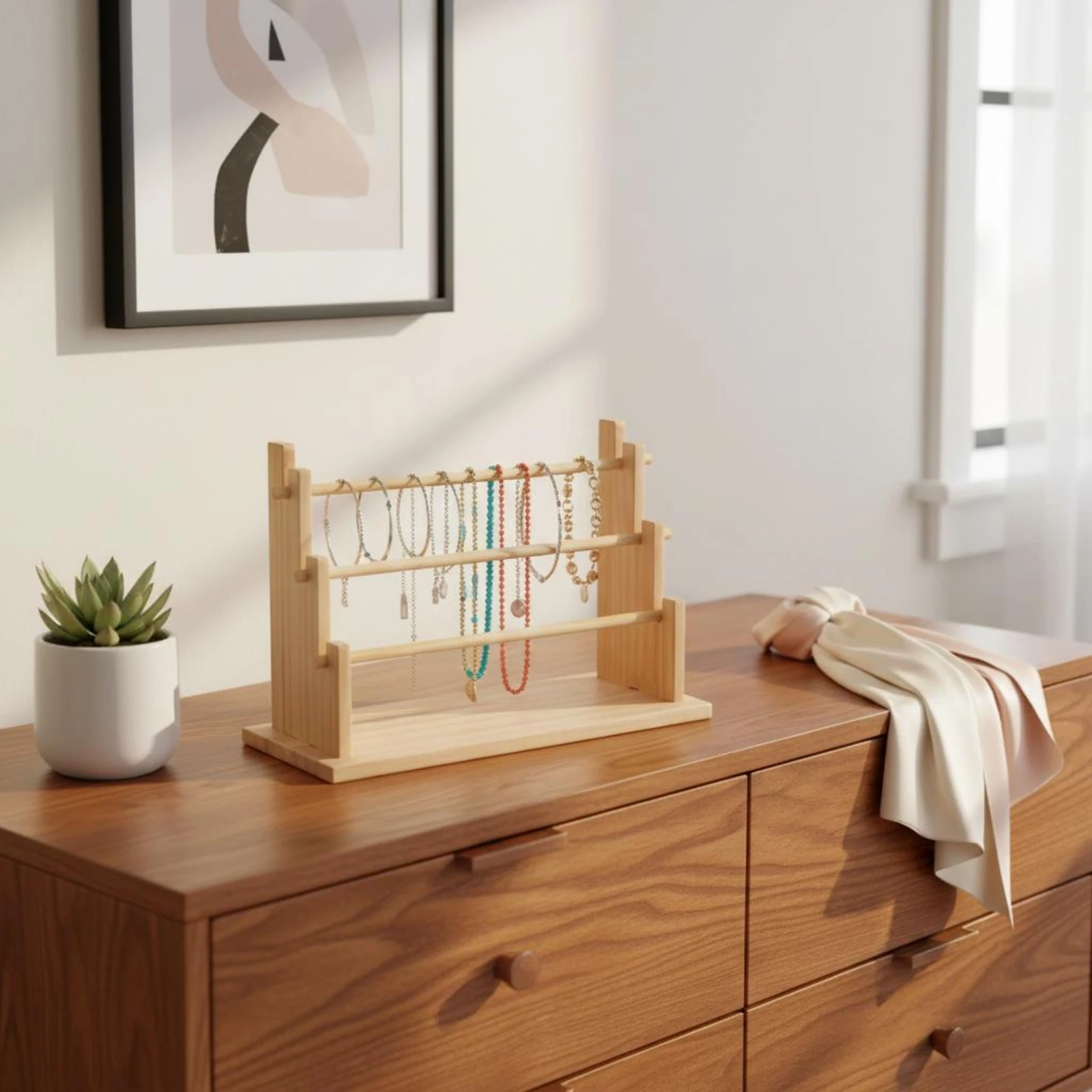 Desktop Bracelet Organizer Easy to See Bracelet Display Stand Multi-Tier Jewelry Holder Space-Saving Tiered Jewelry Organizer
Desktop Bracelet Organizer Easy to See Bracelet Display Stand Multi-Tier Jewelry Holder Space-Saving Tiered Jewelry Organizer
