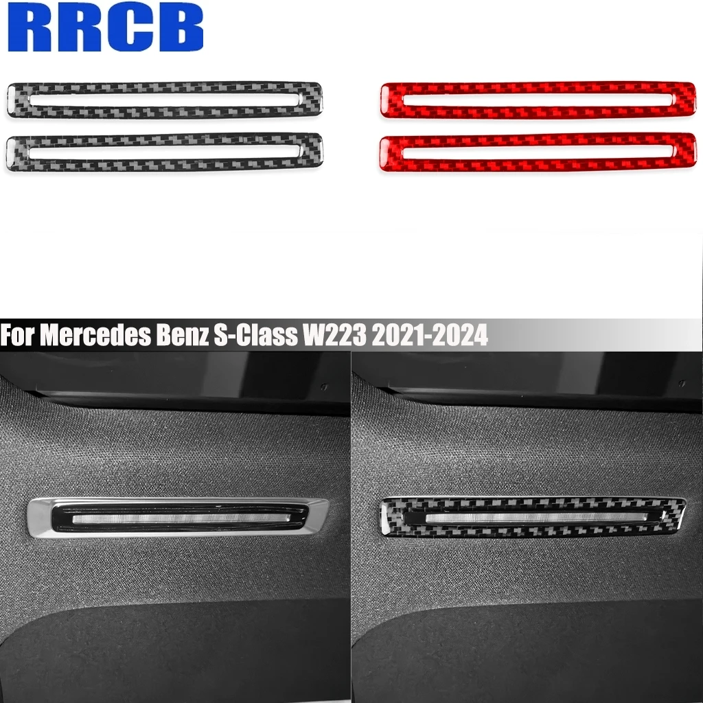 Carbon Fiber Car Accessories Rear Reading Light Interior Trim Cover Sticker For Mercedes Benz Maybach S-Class W223 2021-2024
Carbon Fiber Car Accessories Rear Reading Light Interior Trim Cover Sticker For Mercedes Benz Maybach S-Class W223 2021-2024