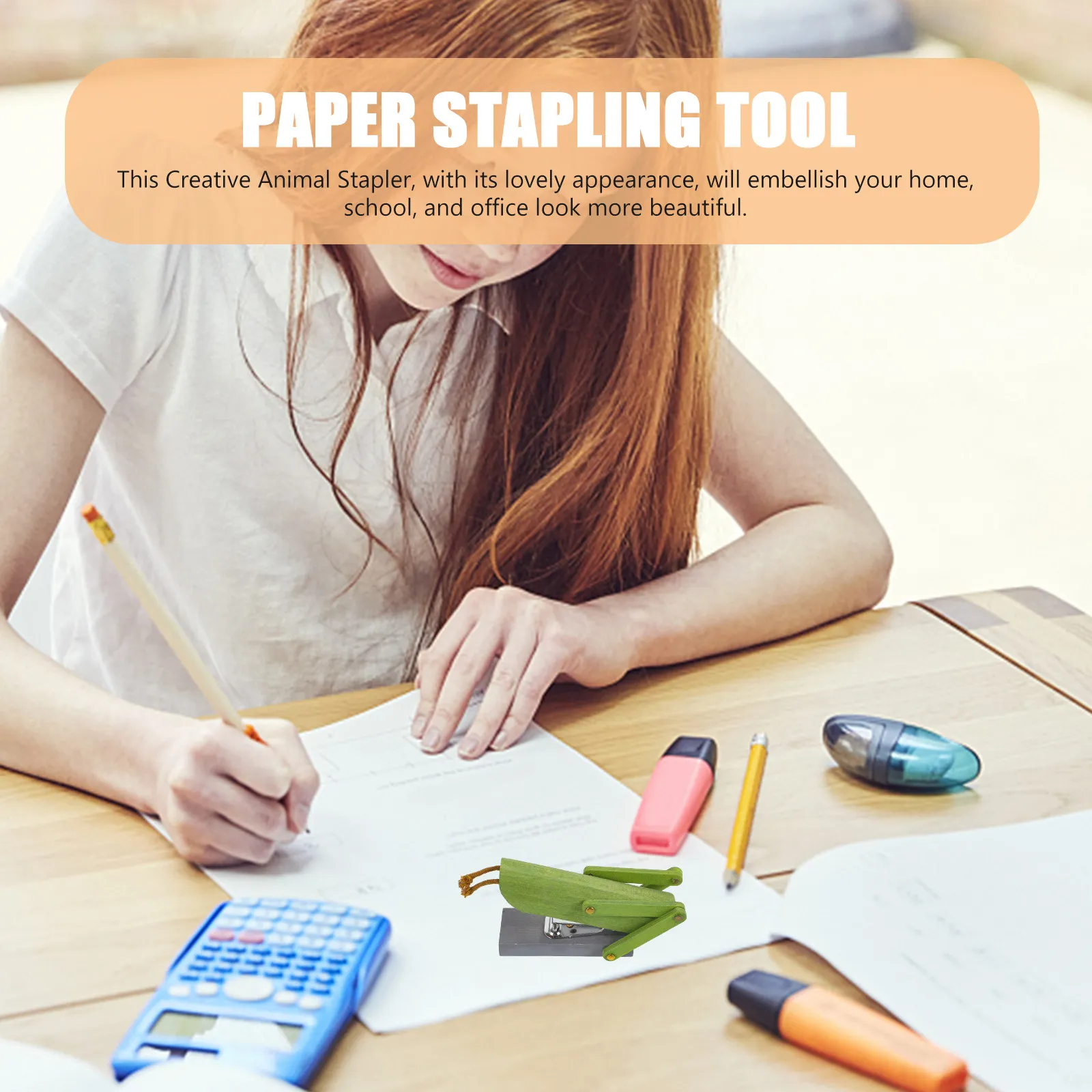 Деревянный степлер в виде животного, миниатюрный, забавный, настольный, декоративный степлер для школы и офиса, инструмент для организации бумаг, милые канцелярские принадлежности для детей
Деревянный степлер в виде животного, миниатюрный, забавный, настольный, декоративный степлер для школы и офиса, инструмент для организации бумаг, милые канцелярские принадлежности для детей